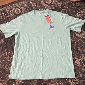 Vineyard Vines Girls Mint Green Short-Sleeve Logo Tee